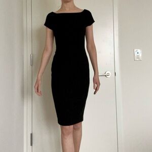 Zara Classic Black Midi Dress